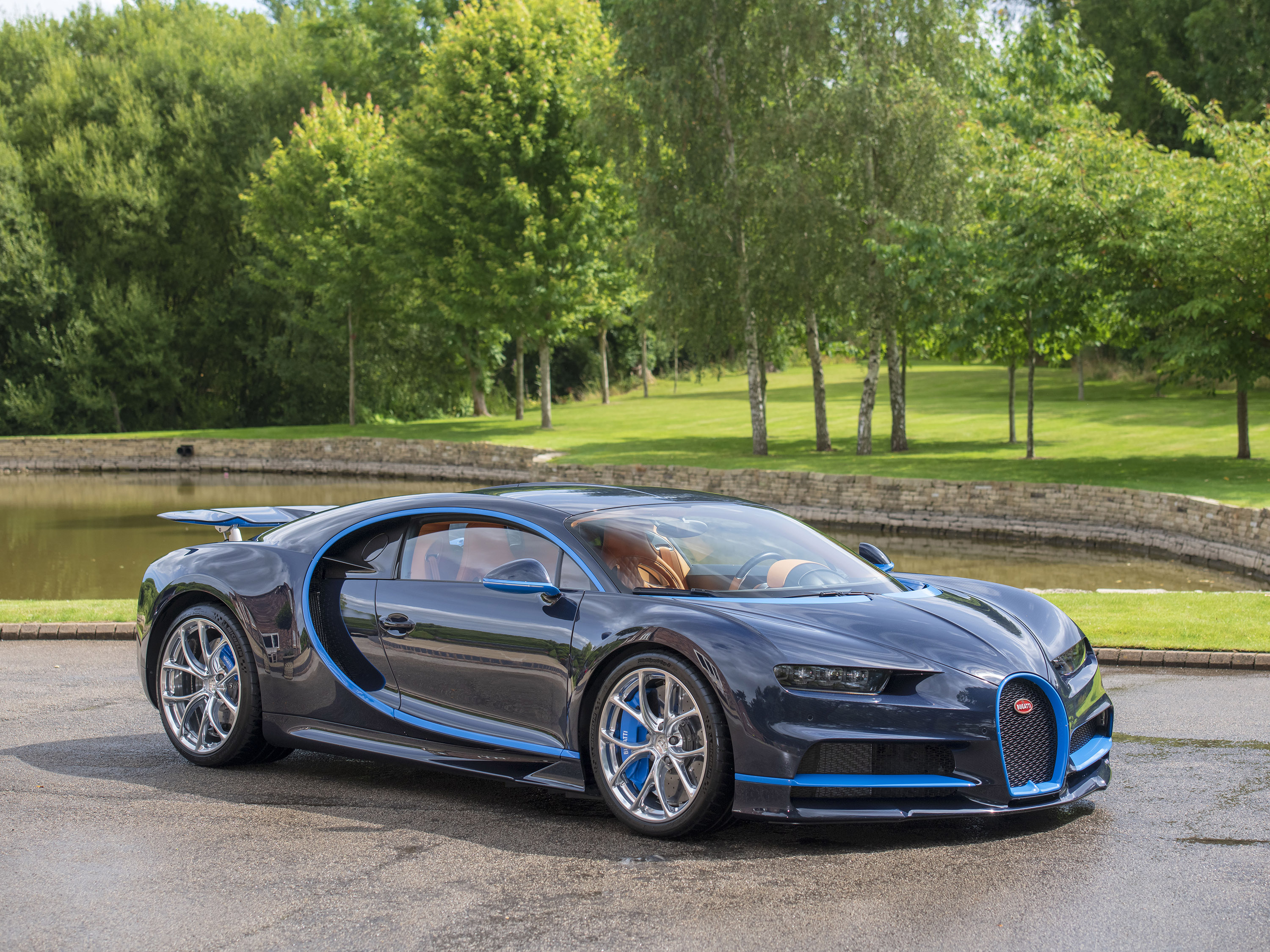 2017 Bugatti Chiron — Blue Royal Exposed Carbon Fibre