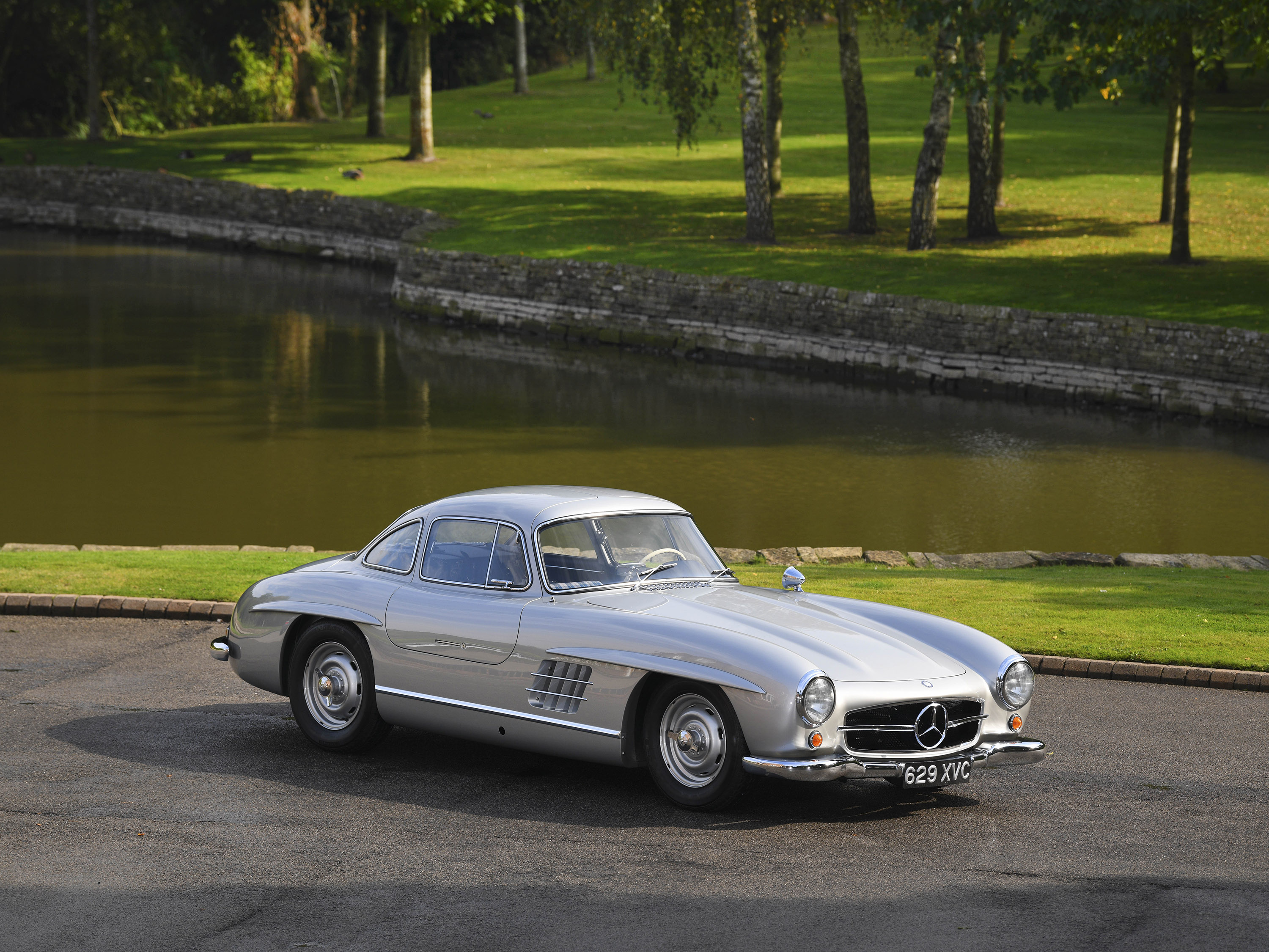 1955 Mercedes-Benz 300 SL Gullwing — Silver Metallic DB 180